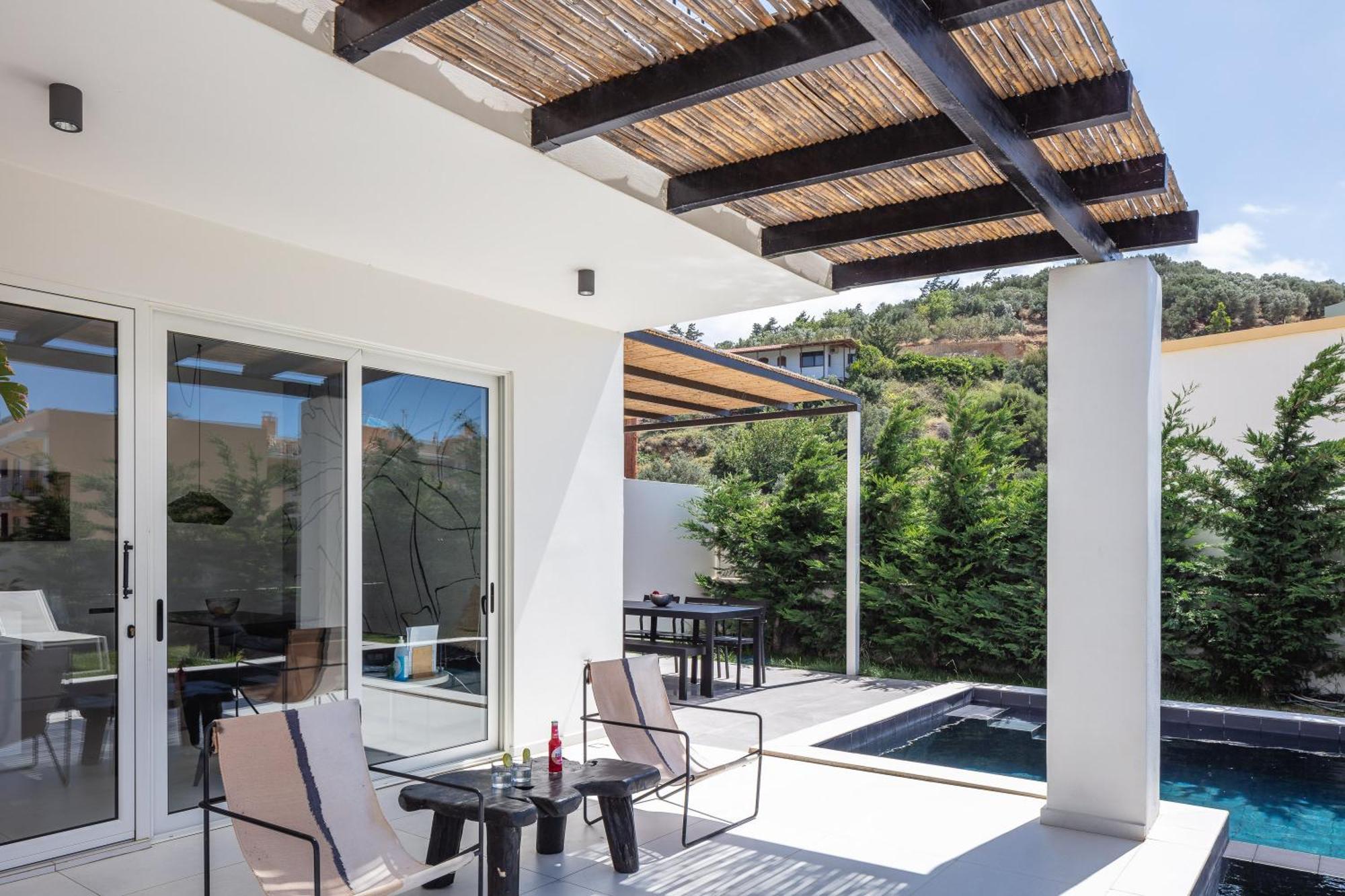 Modern Villa Casa Filo Verde With Private Pool & Bbq,200M From The Beach Plakias Zewnętrze zdjęcie